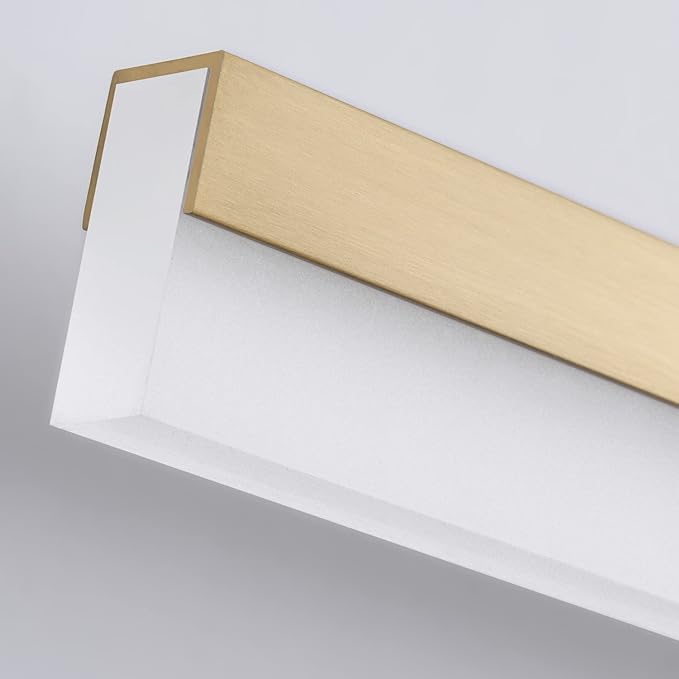 PRESDE 48 Inch LED Bathroom Light Fixtures Over Mirror Brushed Gold Vanity Light Modern Bath Lighting Bar 5CCT