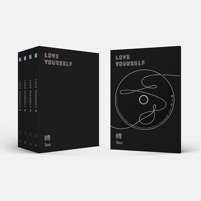BTS-[Love Yourself 轉'Tear'] 3rd Album 4 Ver SET CD+104p PhotoBook+20p Mini Book+1p PhotoCard+1p Staing PhotoCard K-POP Sealed