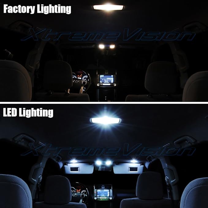 XtremeVision Interior LED for Nissan Juke 2011-2015 (6 Pieces) Cool White Interior LED Kit + Installation Tool